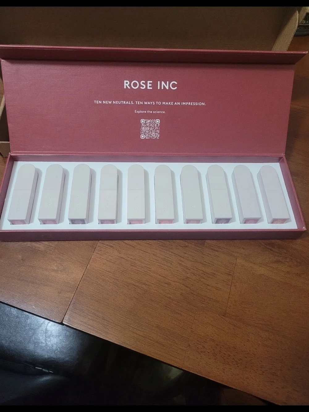 ROSE INC Ten New Neutrals Lipstick Set – Neutral Tones